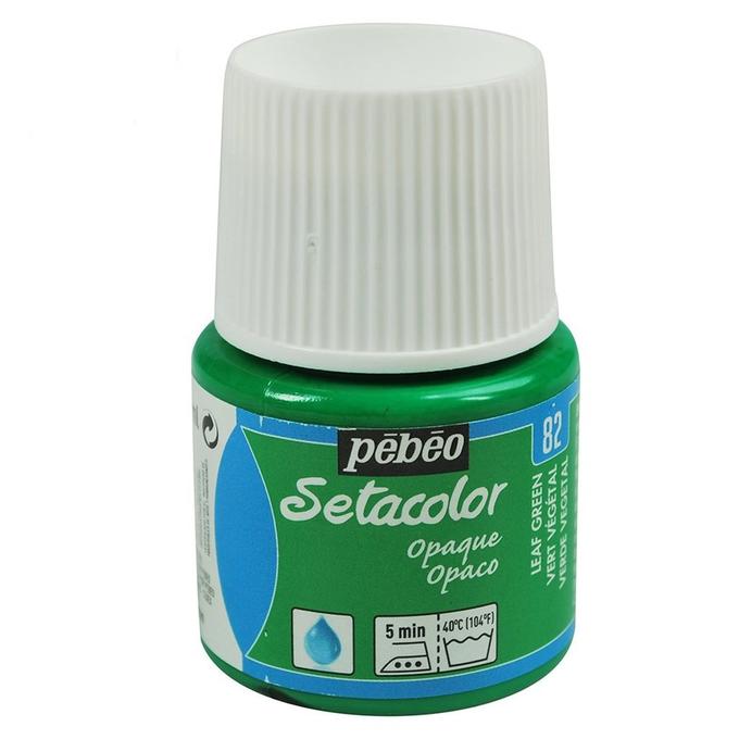 Peinture tissu setacolor Pebeo 45ml Vert végétal