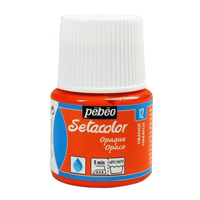Peinture tissu setacolor Pebeo 45ml Orange