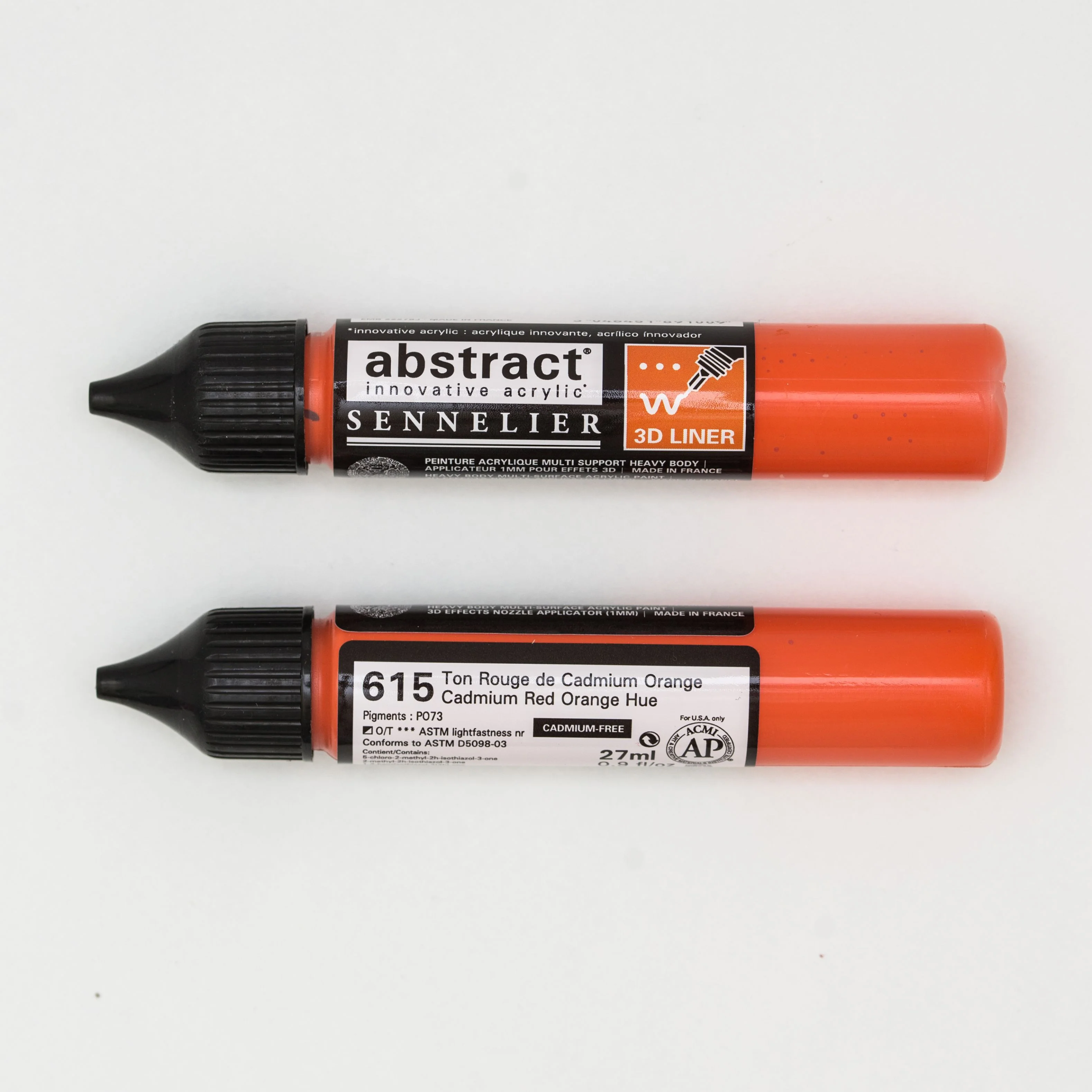 Abstract 3D liner 27ml Ton Rouge de Cadmium Orange
