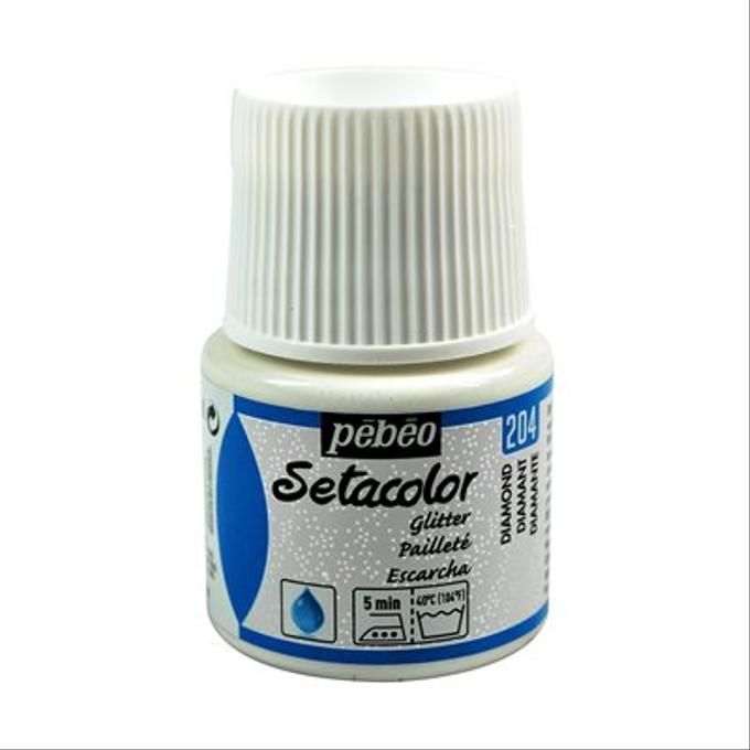 Peinture tissu setacolor Pebeo 45ml Diamant