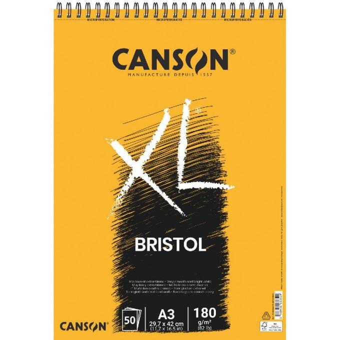 Bloc Canson XL Bristol A3 50F 180g