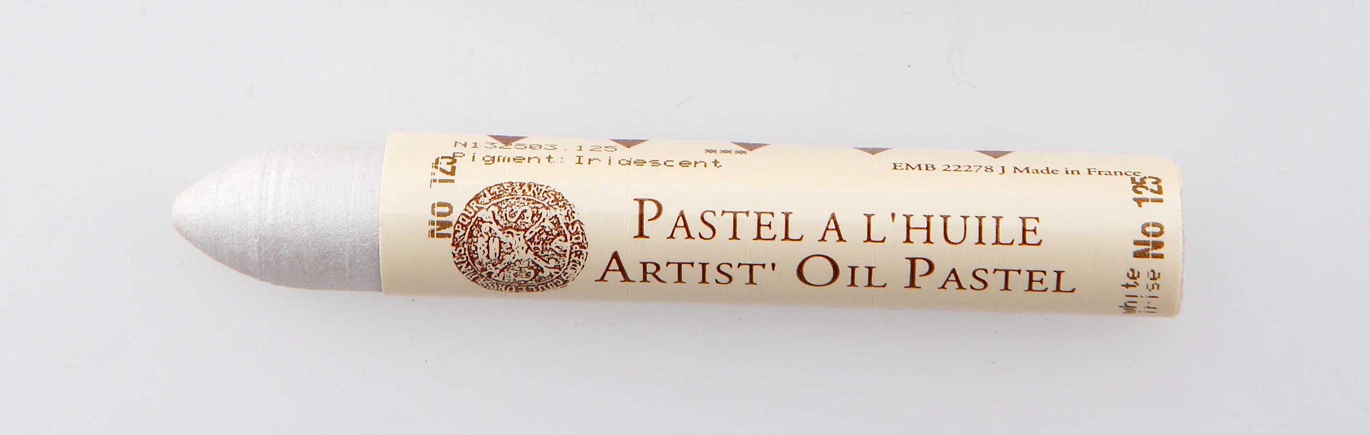 Pastel Huile Irisé 5ml Blanc