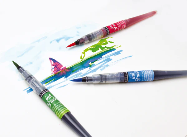 Ink Brush Set de 6 - Couleurs Irisées