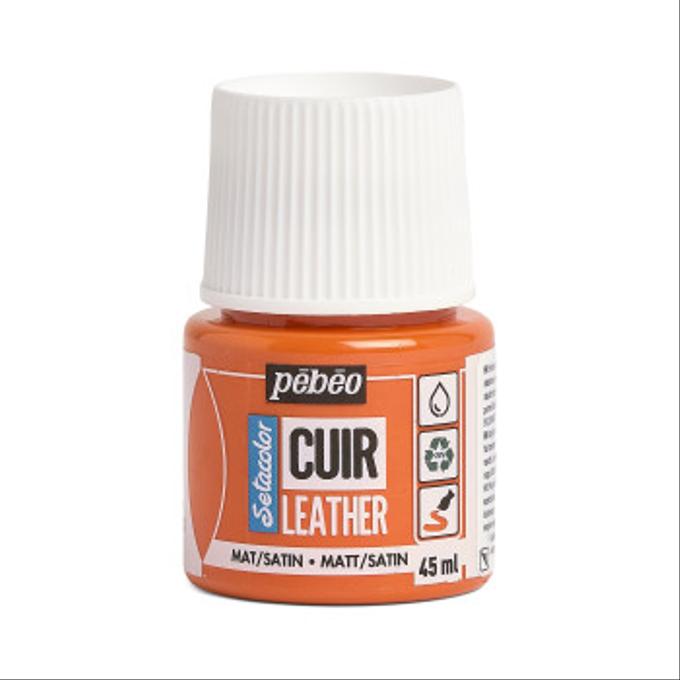Peinture cuir Pebeo 45ml Orange