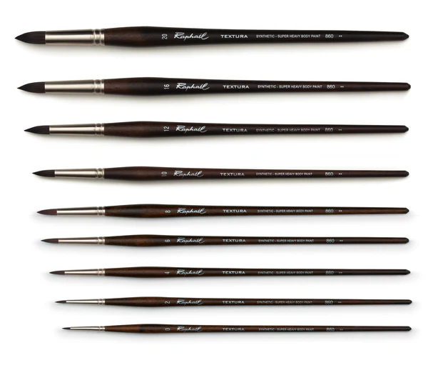 Pinceaux Raphaël Textura Ronds (acrylique)