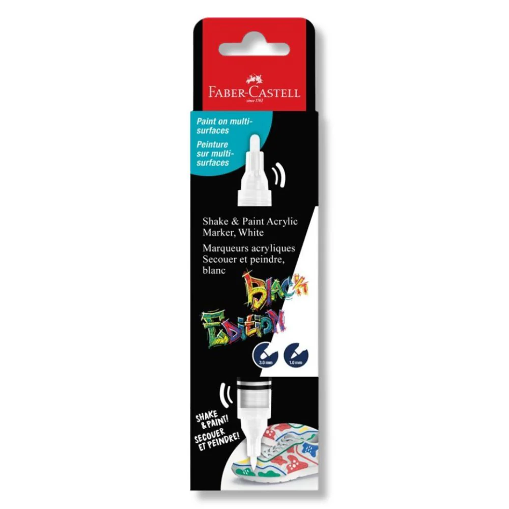 Marqueur acrylique Faber-Castell Blanc