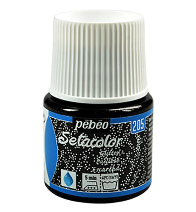 Peinture tissu setacolor Pebeo 45ml Onyx