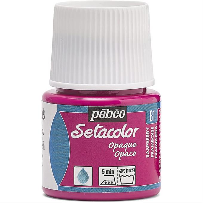 Peinture tissu setacolor Pebeo 45ml Framboise