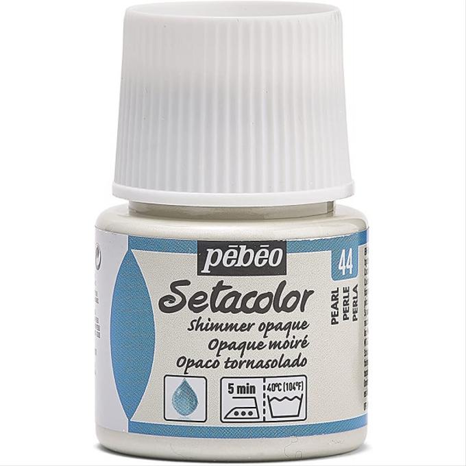 Peinture tissu setacolor Pebeo 45ml Perle