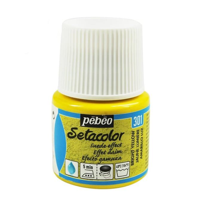 Peinture tissu setacolor Pebeo 45ml Jaune lumière