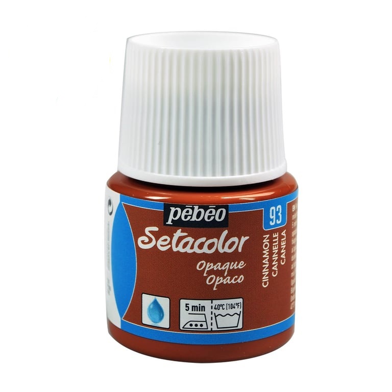 Peinture tissu setacolor Pebeo 45ml Cannelle