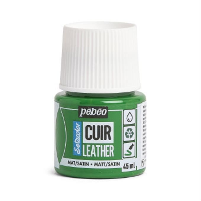 Peinture cuir Pebeo 45ml Vert cactus