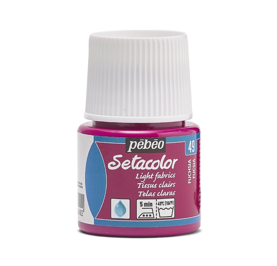 Peinture tissu setacolor Pebeo 45ml Fucsia