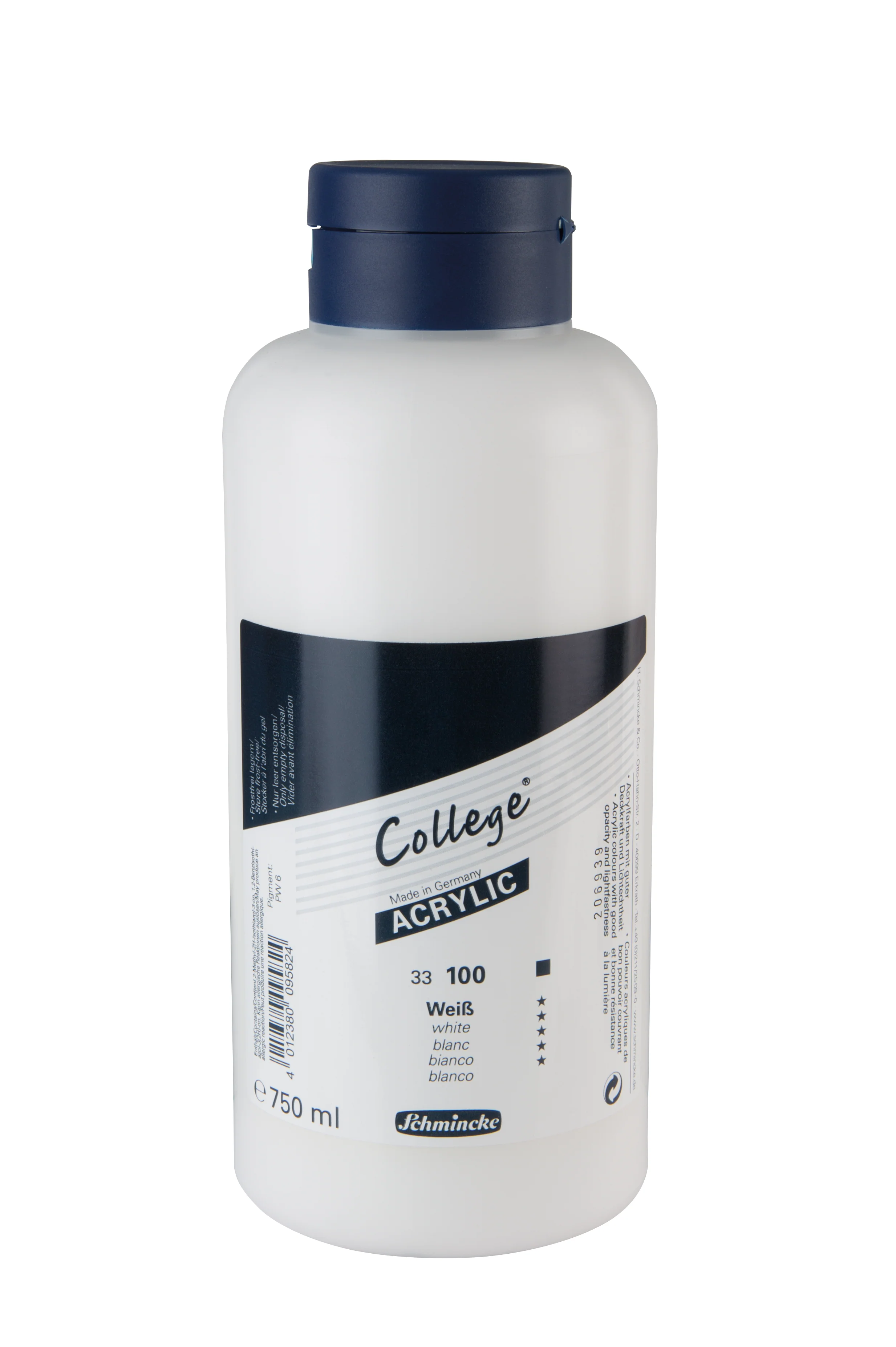 College Acrylic 750 ml Blanc - SCHMINCKE