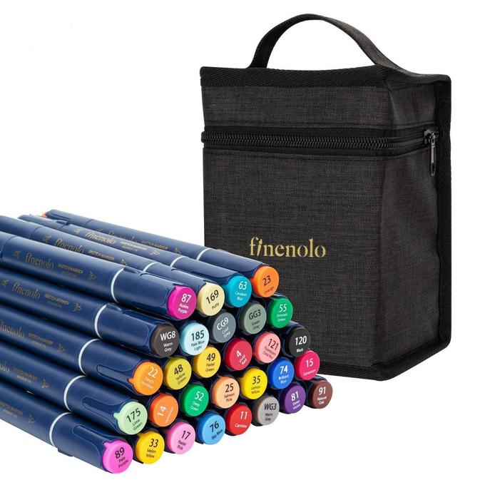 Marqueurs à base d'alcool deli finenolo 30 couleurs