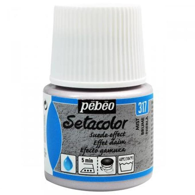 Peinture tissu setacolor Pebeo 45ml Brume