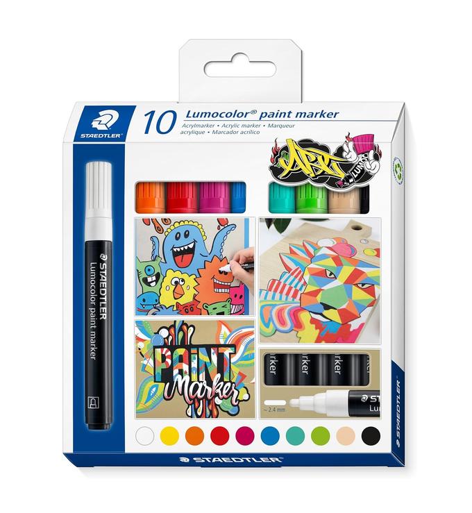 Boite de 10 marqueurs acryliques Staedtler