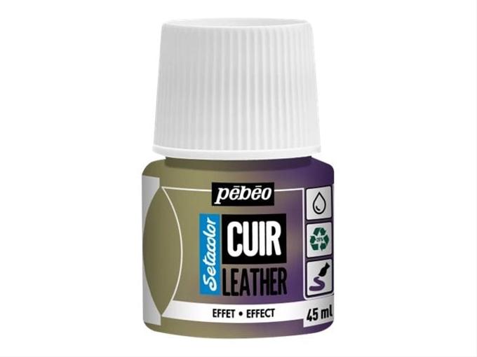 Peinture cuir Pebeo 45ml Duochrome jaune violet