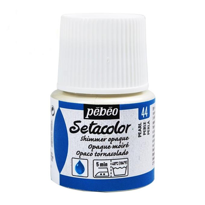 Peinture tissu setacolor Pebeo 45ml Perle