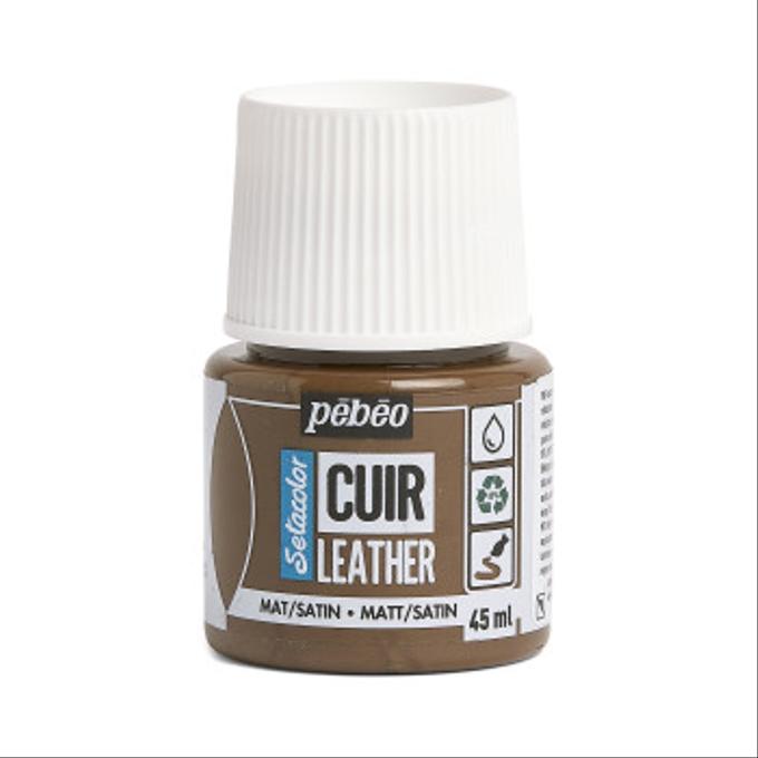 Peinture cuir Pebeo 45ml Brun expresso