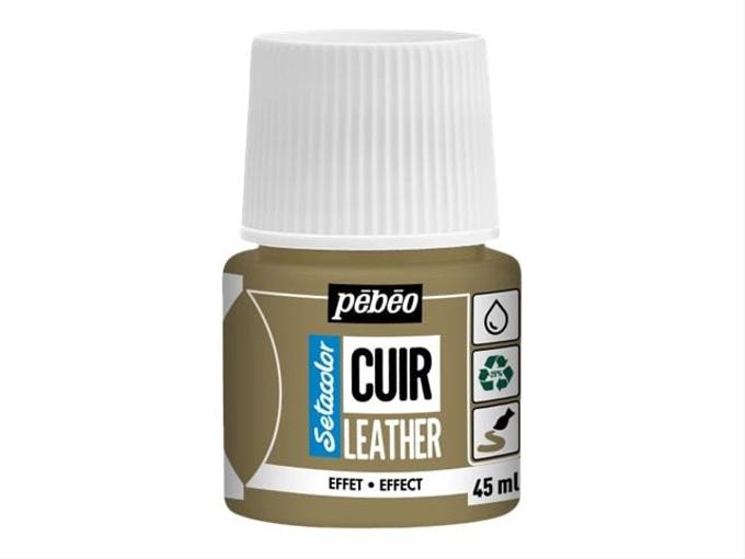 Peinture cuir Pebeo 45ml Métal or