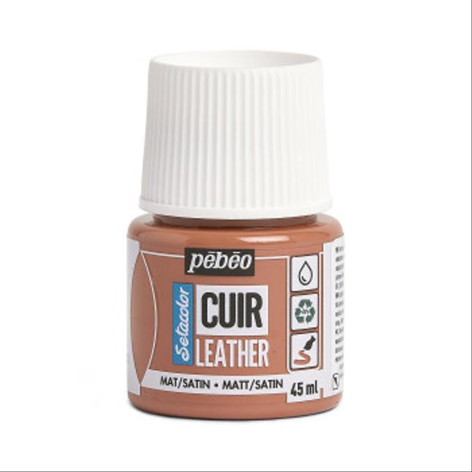 Peinture cuir Pebeo 45ml Terracotta