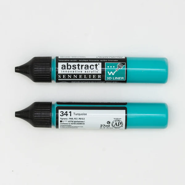 Abstract 3D liner 27ml Turquoise