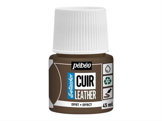 Peinture cuir Pebeo 45ml Métal bronze