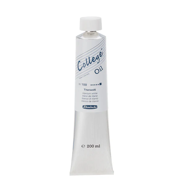 College Oil Blanc de titane 200 ml - SCHMINCKE
