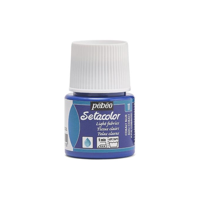Peinture tissu setacolor Pebeo 45ml Bleu cobalt