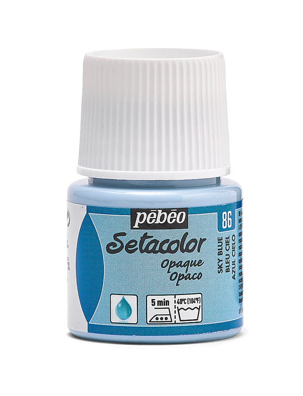 Peinture tissu setacolor Pebeo 45ml Bleu ciel