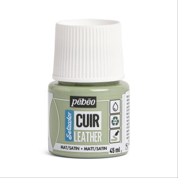 Peinture cuir Pebeo 45ml Vert sauge