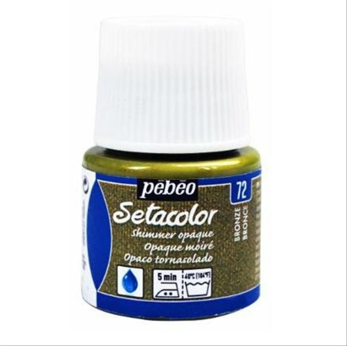 Peinture tissu setacolor Pebeo 45ml Bronze