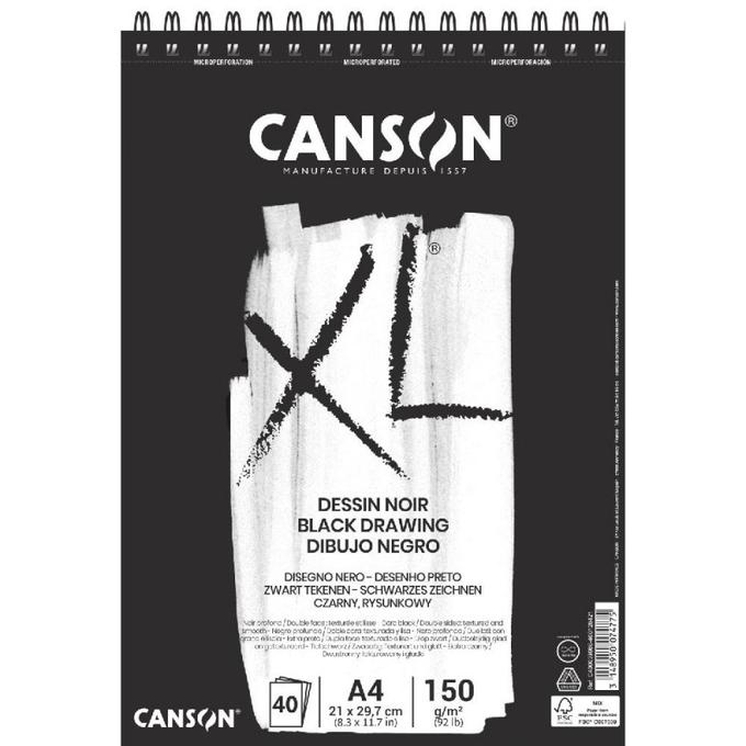 Bloc Canson XL Noir A4 40F 150g