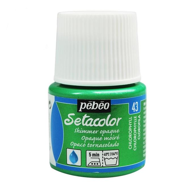 Peinture tissu setacolor Pebeo 45ml Chlorophylle