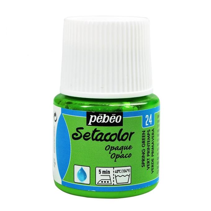 Peinture tissu setacolor Pebeo 45ml Vert printemps