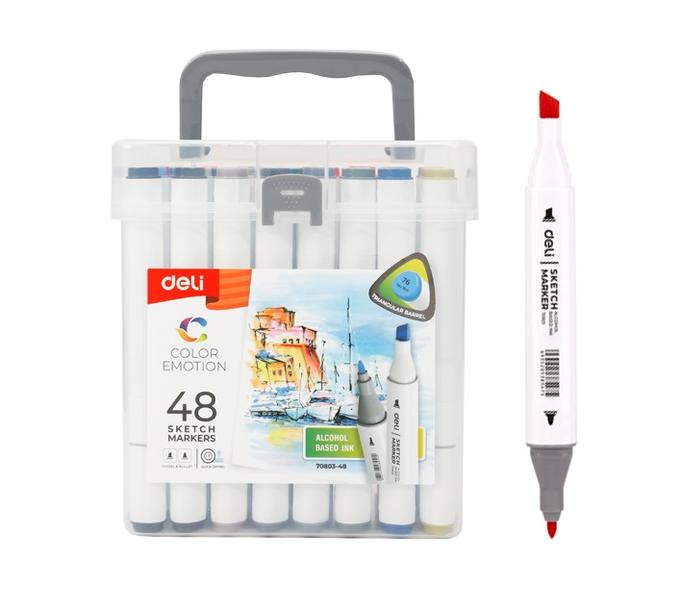 Marqueurs à base d'alcool deli 48 couleurs