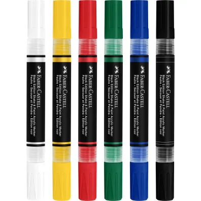6 Marqueurs acrylique Faber-Castell Basic