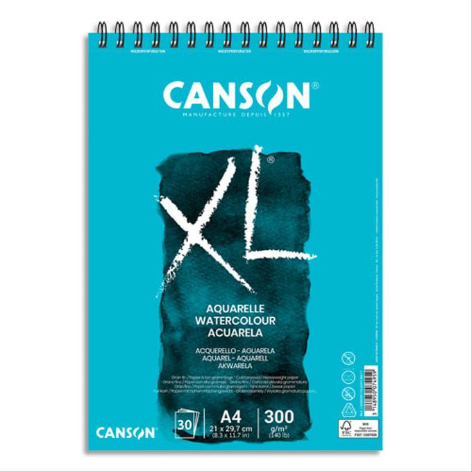 Bloc de papier aquarelle Canson XL Aquarelle