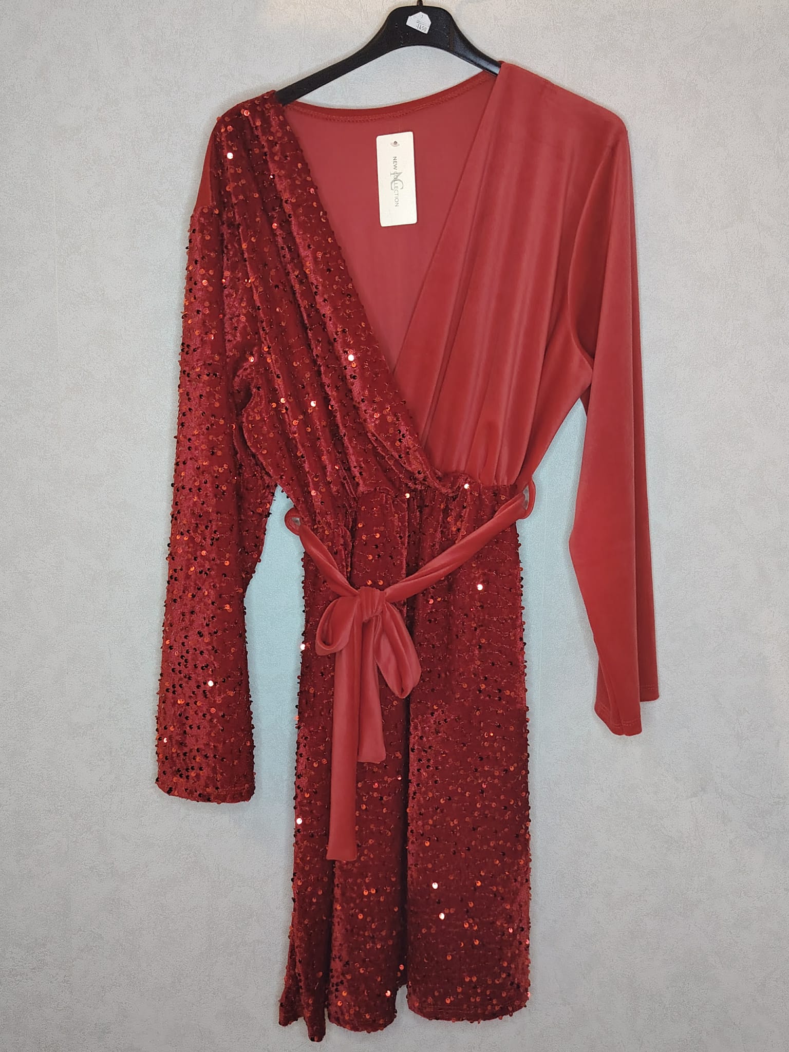 robe velours sequins