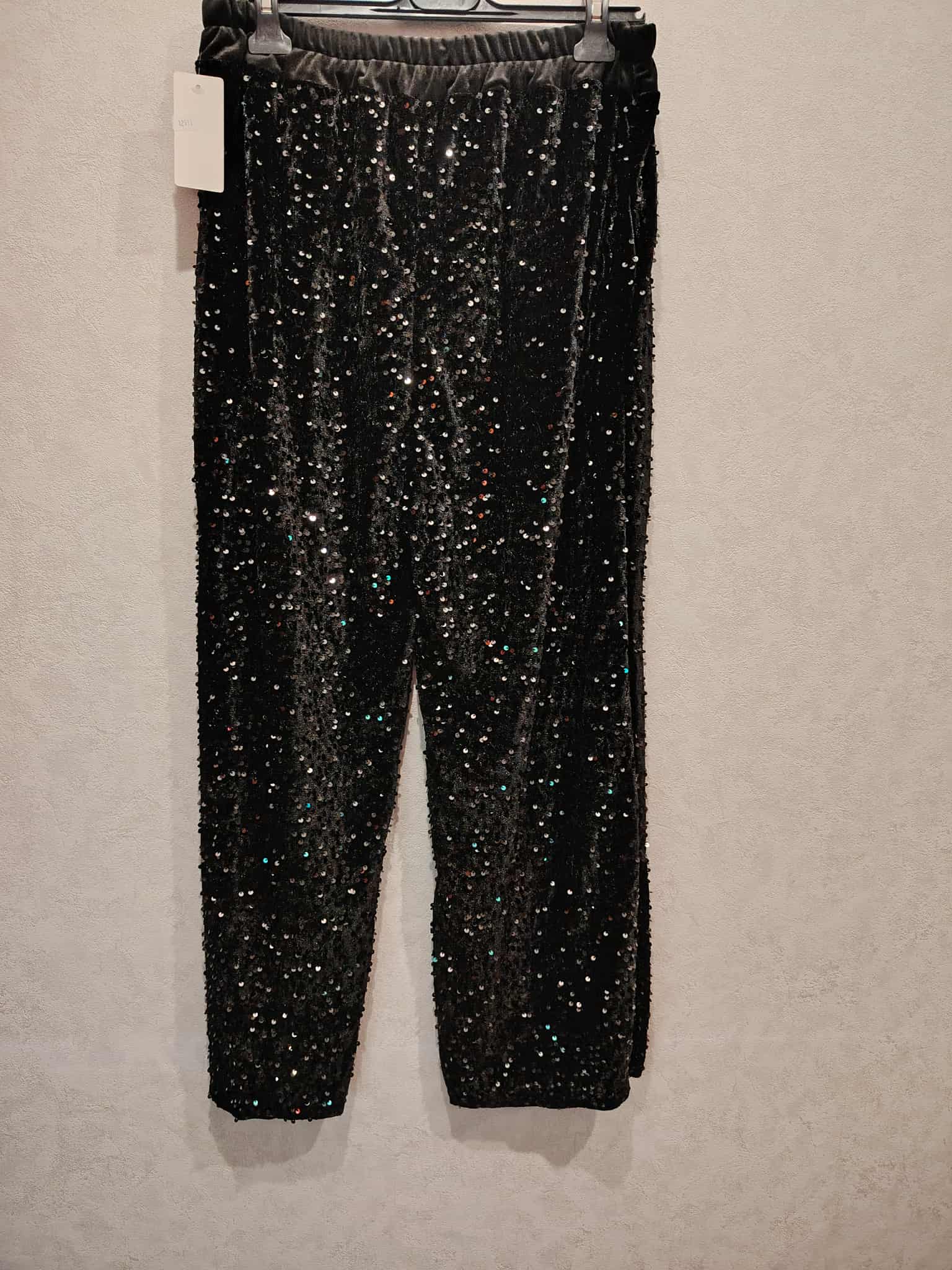pantalon  sequins noir