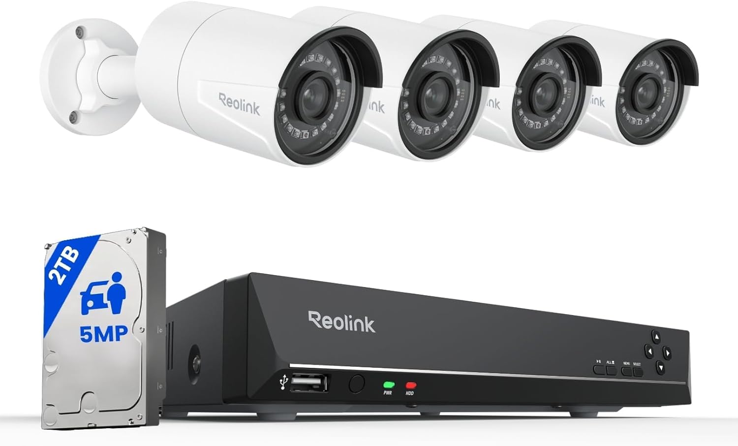 (Wired) 4Pcs | Reolink Cameras