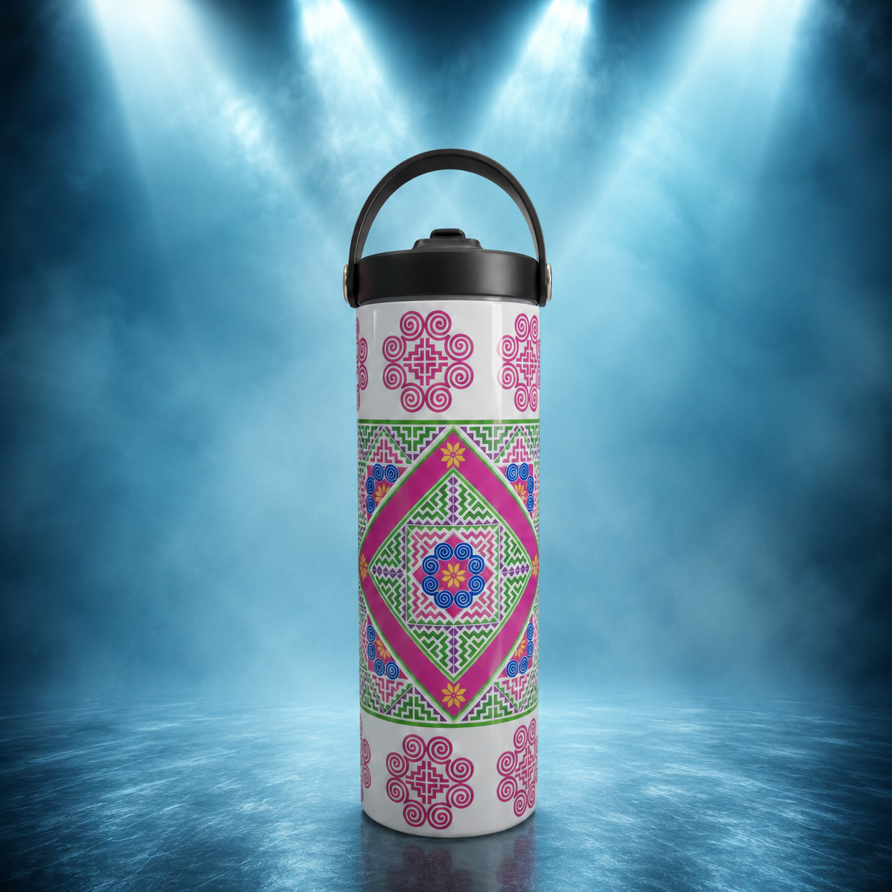 Geometric Pattern Insulated Bottle   T6