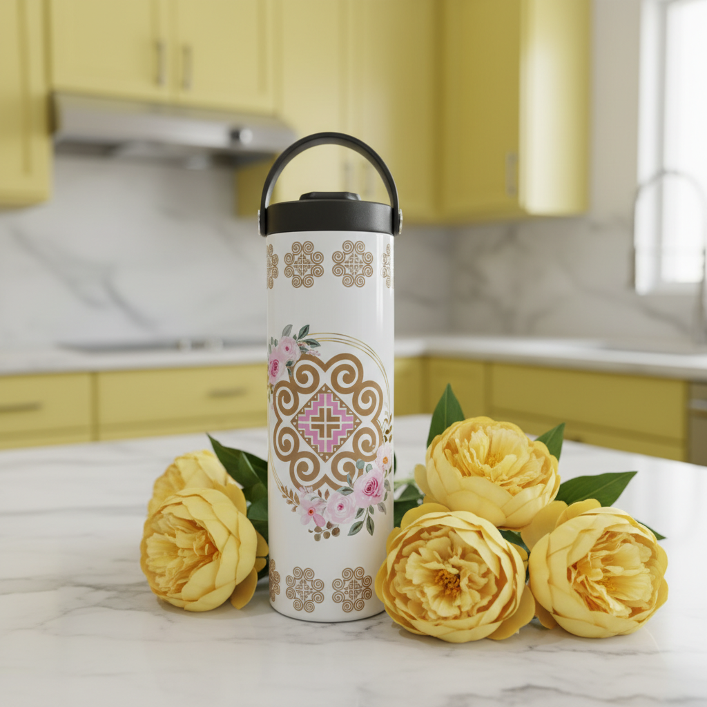 Purple Floral Insulated Tumblers