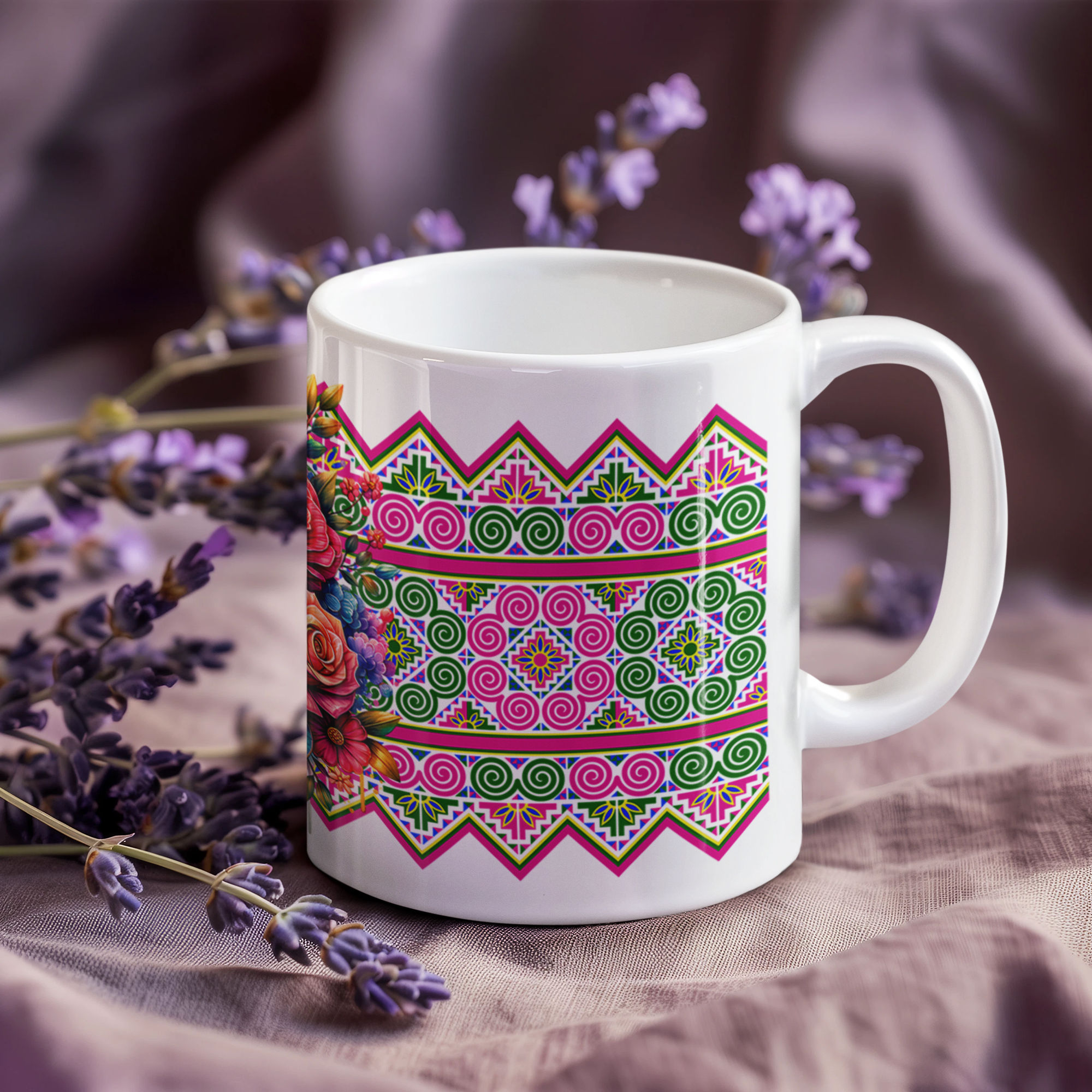 Colorful Ethnic Pattern Mug - M16