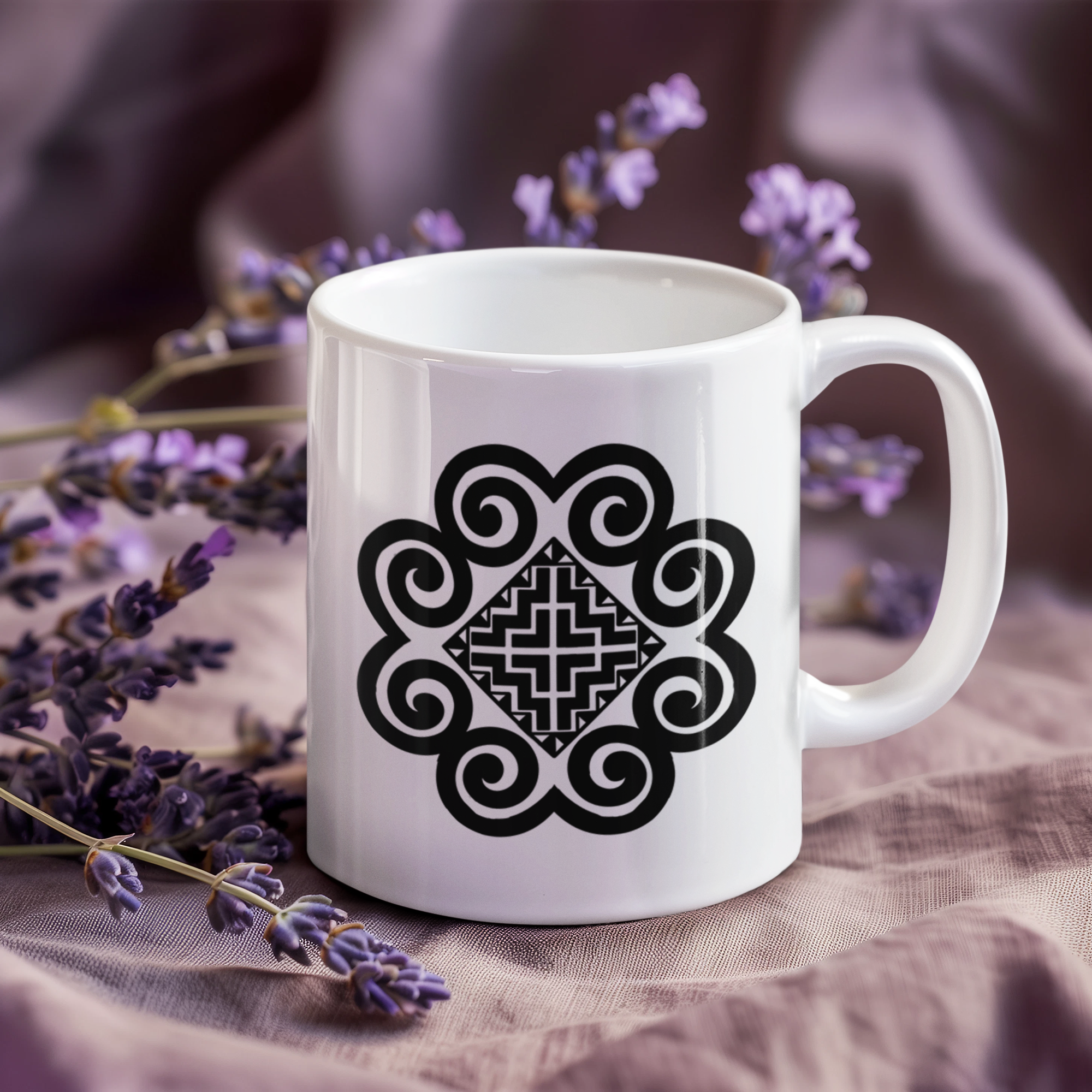 Geometric Motif Ceramic Mug - M14