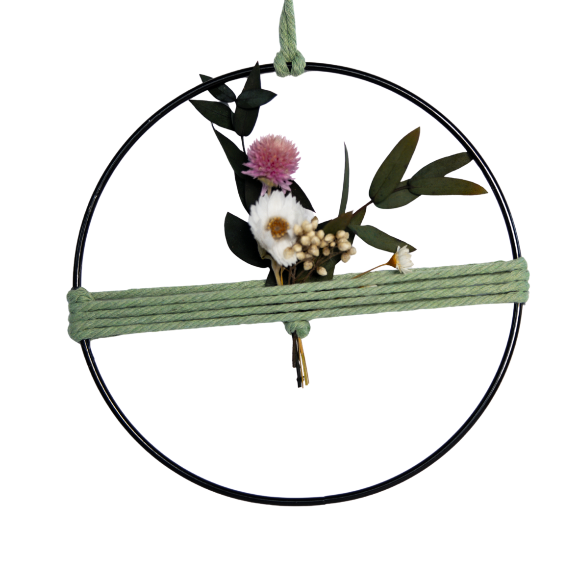 Trockenblumenkranz „grün“ – 15 cm | Handgemacht mit Liebe