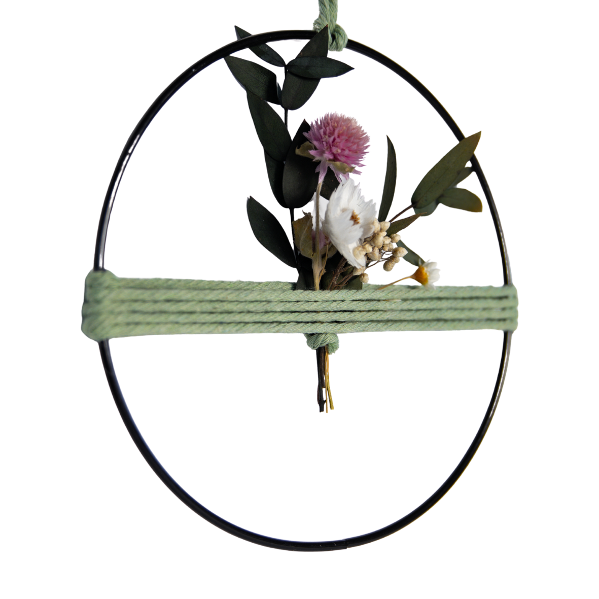 Trockenblumenkranz „grün“ – 15 cm | Handgemacht mit Liebe