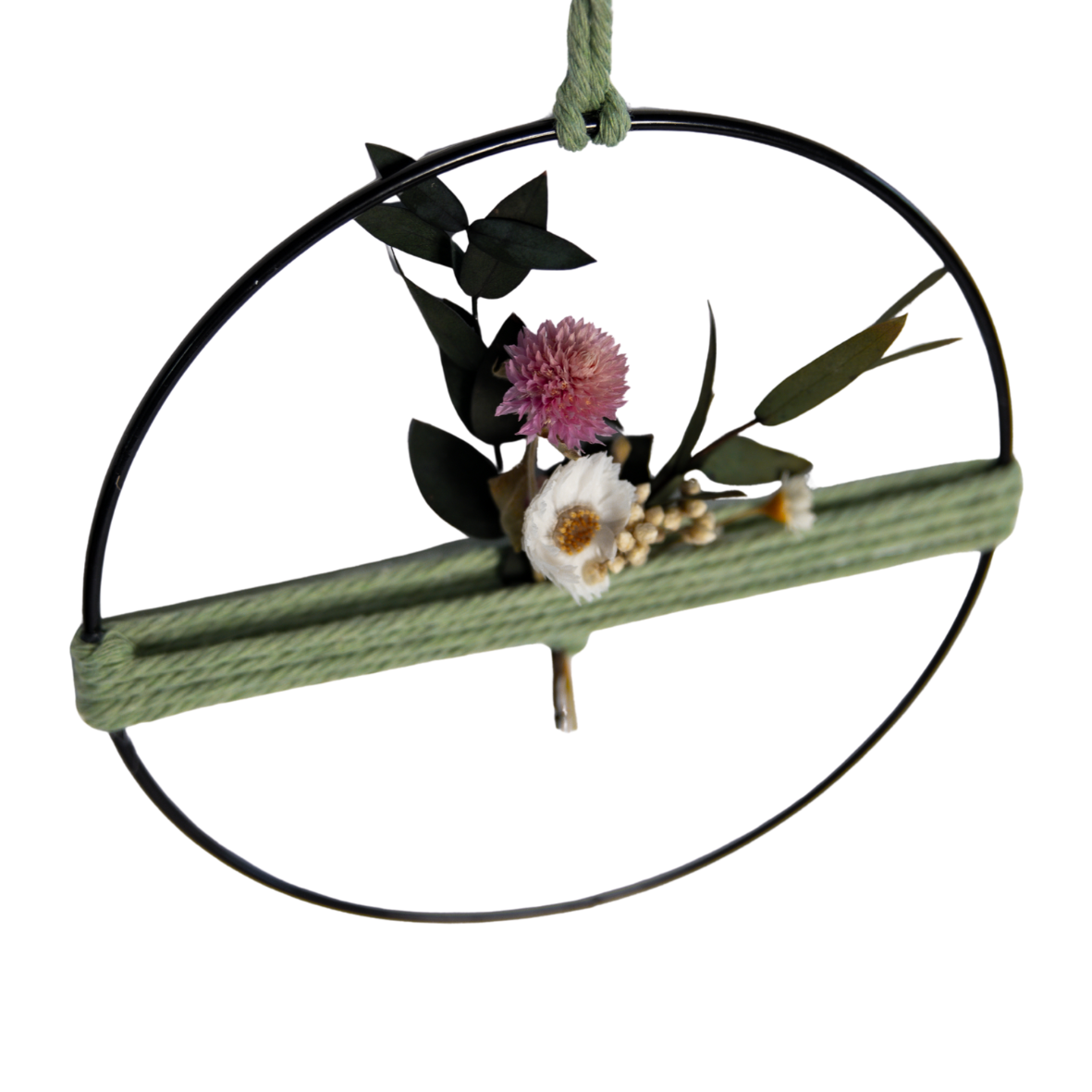 Trockenblumenkranz „grün“ – 15 cm | Handgemacht mit Liebe