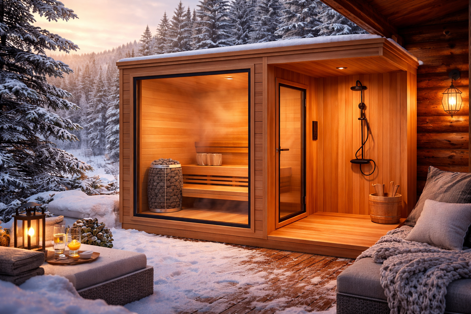 Sauna Deluxe with shower